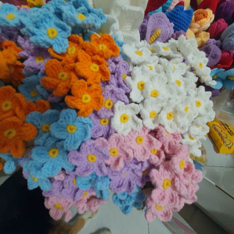 Hoa Lưu Ly Bằng Len