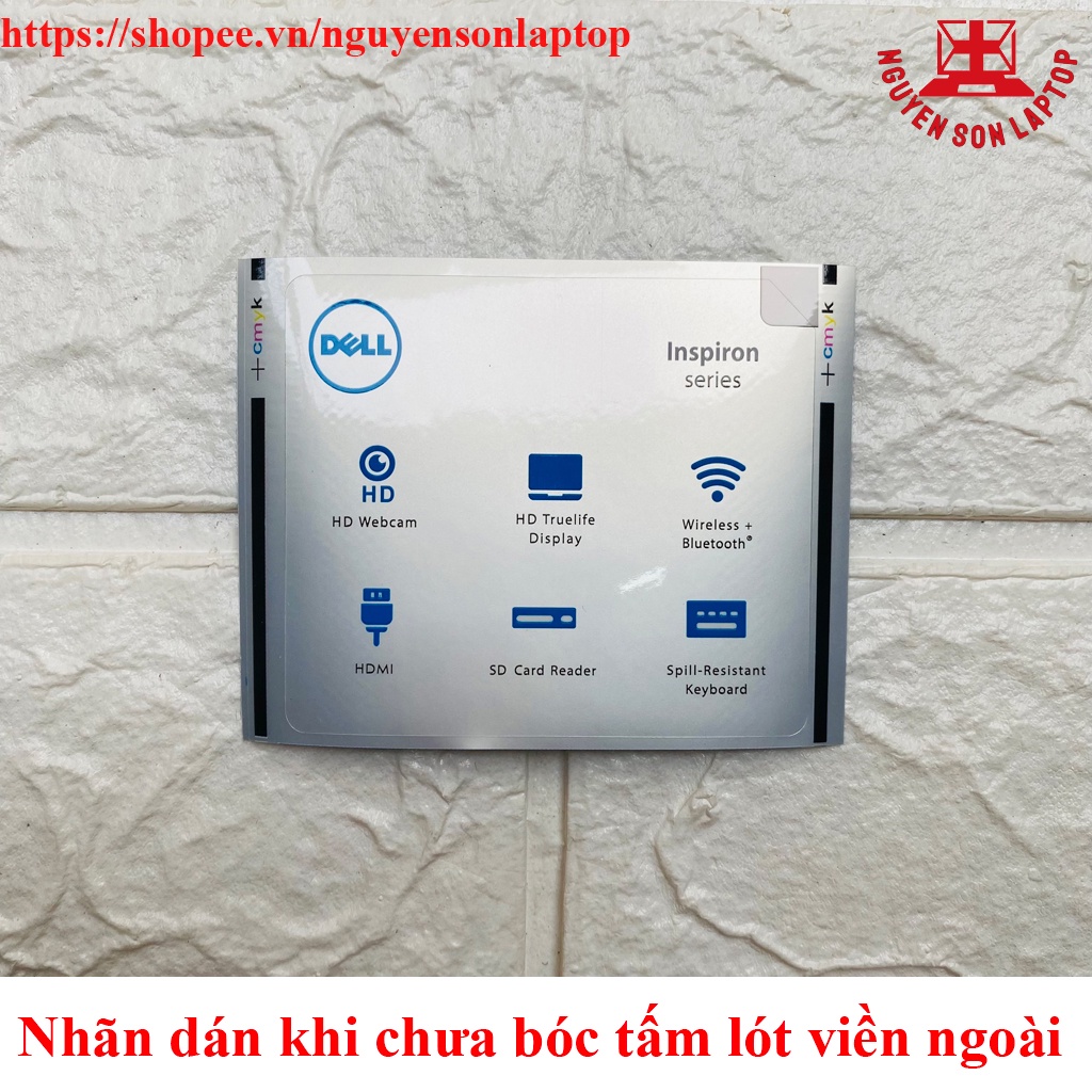 Thay Nhãn Dán Dell Inspiron - màu Trắng