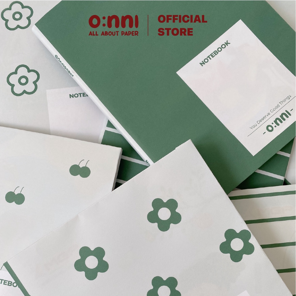 Giấy bao vở/bao sách dễ thương tối giản 2023 - Giấy Plain 100gsm - Tặng kèm nhãn vở - Xanh lá