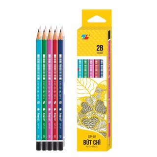 Bút chì gỗ 2b thiên long gp01 học sinh - chuốt không gãy chì