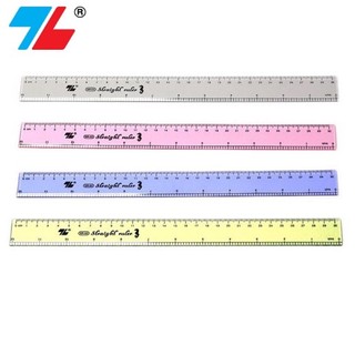 Thước kẻ học sinh bằng nhựa cứng hãng thiên long loại 20, 30 cm sr02/sr03