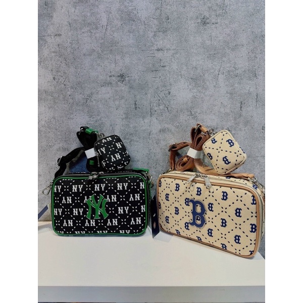 Túi MLB Monogram Jacquard Mini Crossbody - Túi đeo chéo MLB Chính hãng