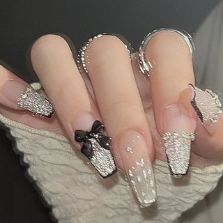 Nailbox thiết kế nhũ flash nơ