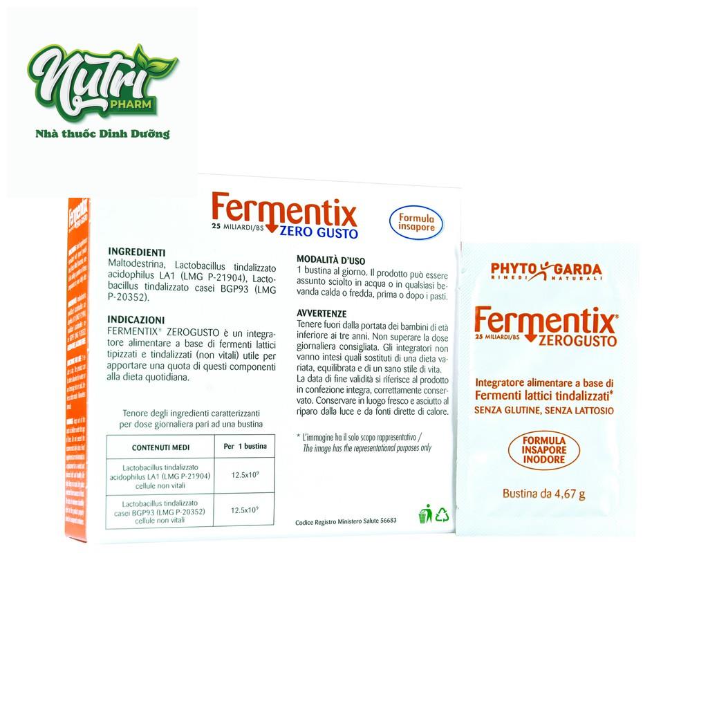 Men vi sinh _ FERMENTIX ZEROGUSTO _ Mã FS.05 _ Hộp 14 gói bột _ Màu vàng cam