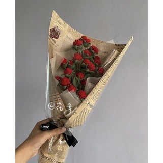 Hoa hồng tỉ muội bằng len 🌹