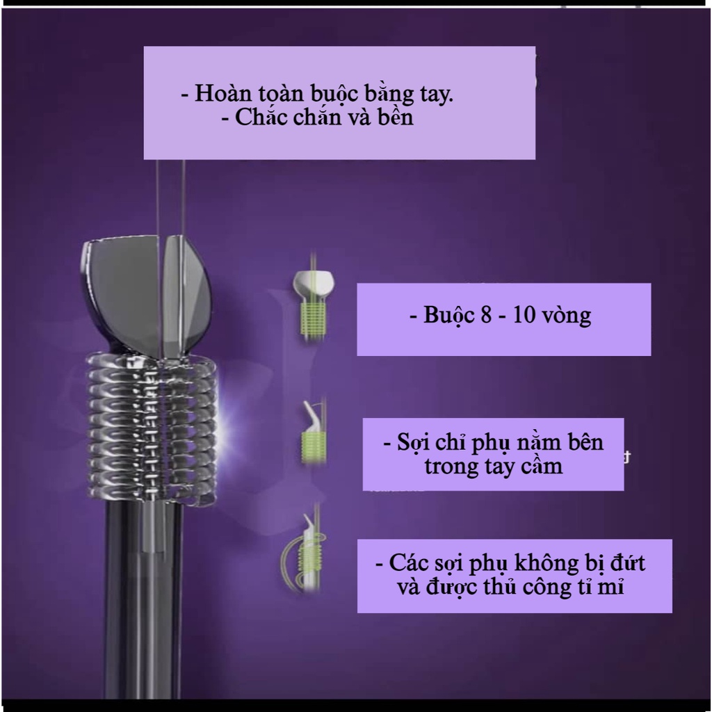 Lưỡi câu cá 2 lưỡi buộc sẵn , thẻo đôi 1 HỘP 10 CÁI Chuyên Dùng Cho Câu Đài , Lưỡi Câu Carbon Cao Cấp