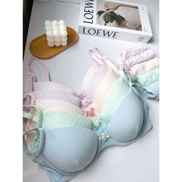 Cotton Pastel - Đồ lót, nội y vải cotton thoáng mát màu sắc ngọt ngào đáng yêu có gọng | BigBuy360 - bigbuy360.vn