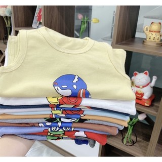 Combo 5 áo sát nách hình siêu nhân cho bé
