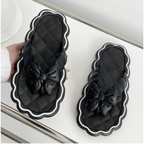 Dép nữ xỏ ngón có nơ cute phù hợp đi trong nhà cháy phố du lịch mã CZ88