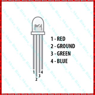 (10 con) Led RGB 5mm 4 chân, Diode Led 2V~3.2V DIY
