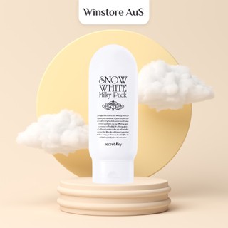Kem Tắm Trắng Secret Key Snow White Milky Pack 200gr trắng bật tông