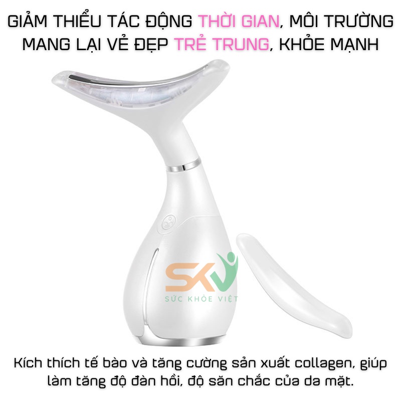 Máy nâng cơ mặt SKV-H309, giảm thiểu quá trình lão hóa và tăng cường độ đàn hồi cho da mặt, xoa bóp, kích thích cơ mặt