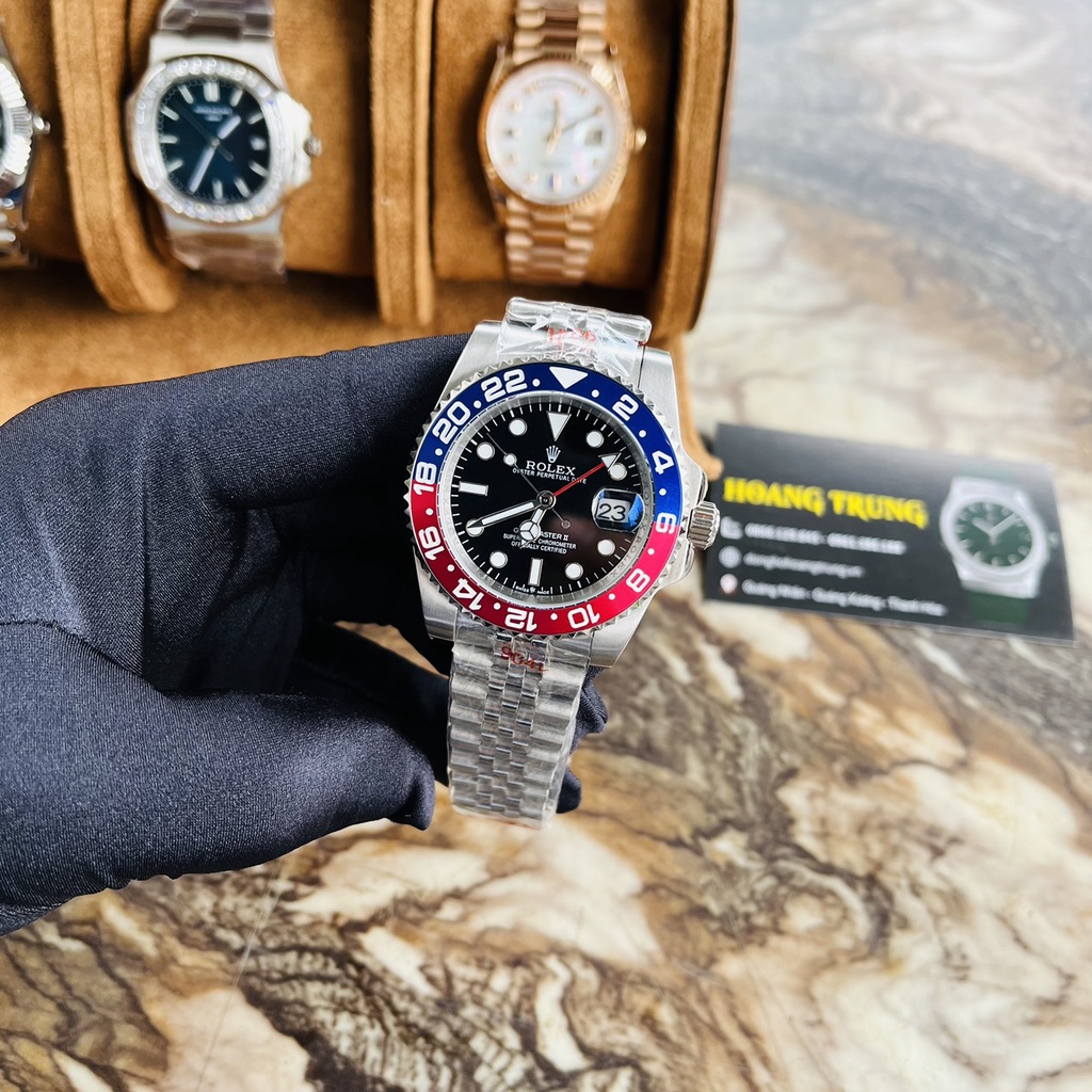 Đồng Hồ Nam R0LEX Pepsi và Batman Máy Cơ Automatic cao cấp