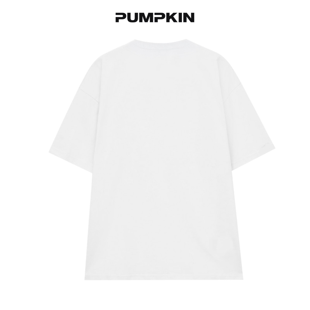 Áo thun unisex mặt cười PUMPKIN form rộng tay lỡ oversize dành cho nam nữ phong cách Local Brand