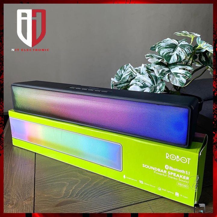 Loa thanh bluetooth ROBOT soundBar RB580 chính hãng loa máy tính laptop led grb bass mạnh