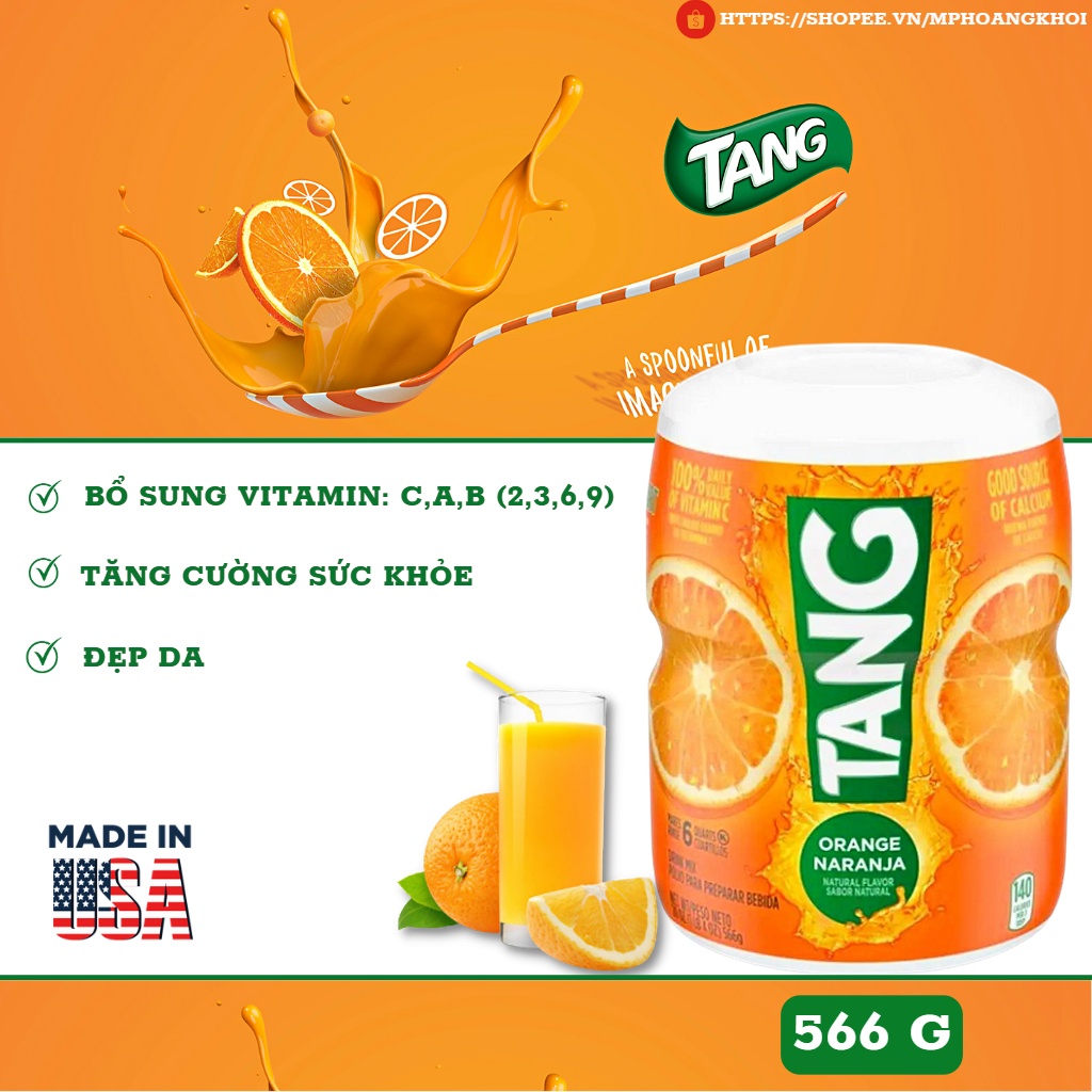 Bột pha nước cam Tang Orange 566g