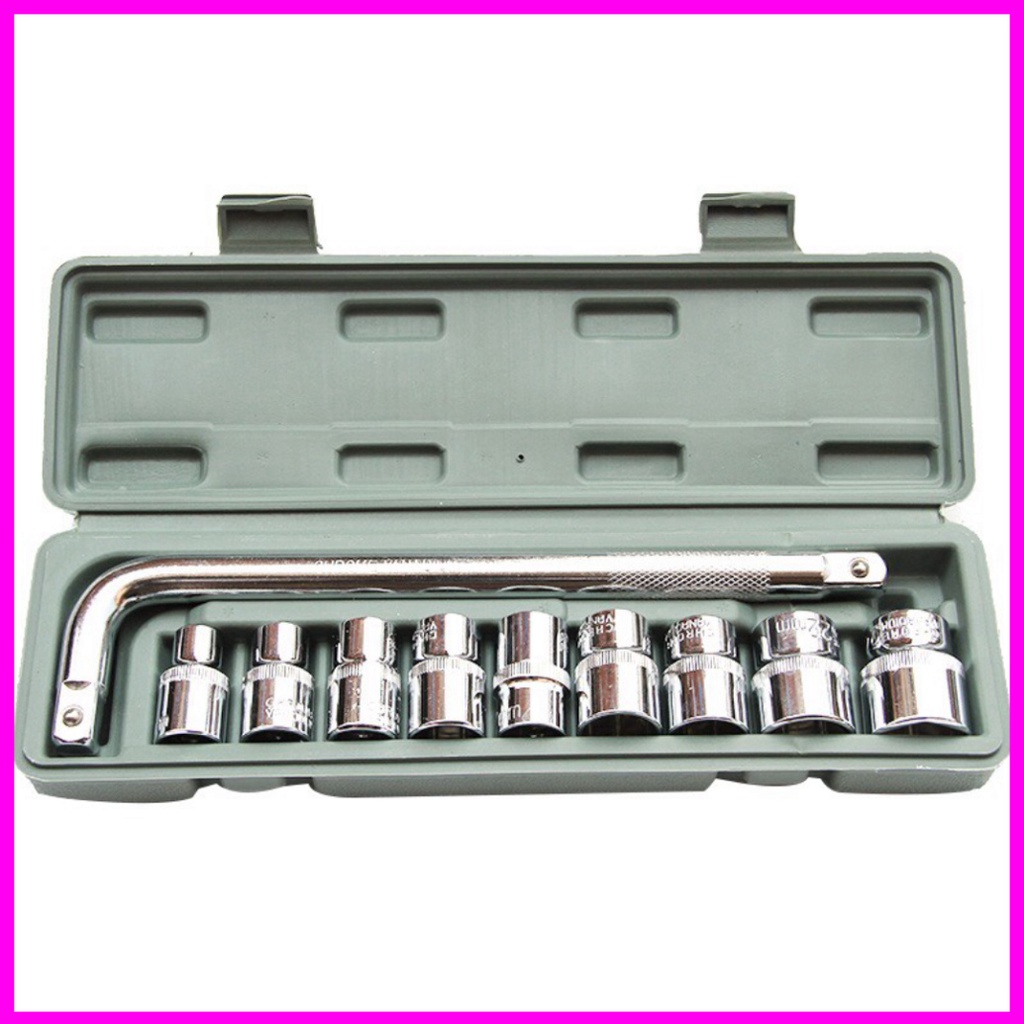 Bộ khẩu bulong,Bộ khẩu vặn ốc 1/2 dài gồm mười khẩu bulong từ 8-24 chuyên mở ốc xe máy