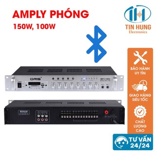 Amply phóng công suất 100-150W chính hãng ORIS 100U, amply cho loa phóng thanh khếch đại công suất - ORIS Profesional