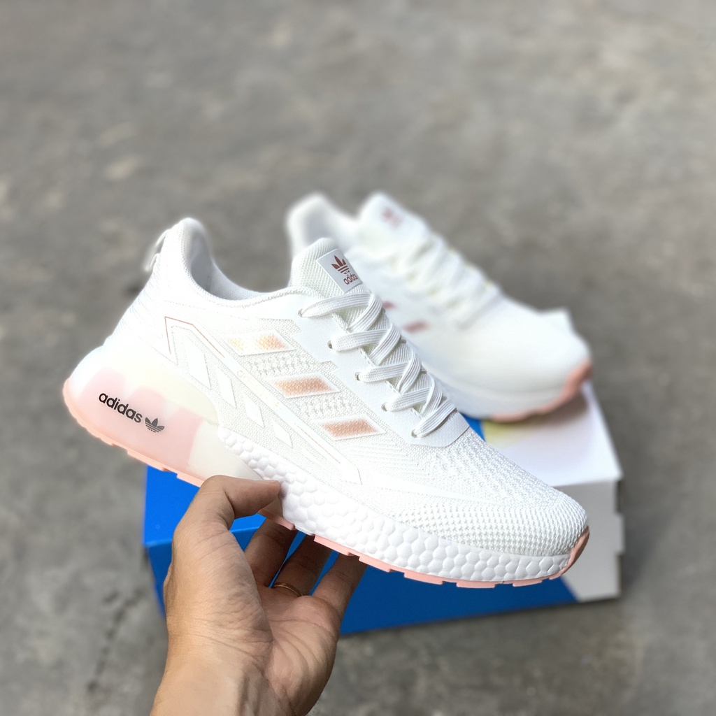 Giày sneaker Zoom pegasus nữ, Giày thể thao màu trắng chạy bộ