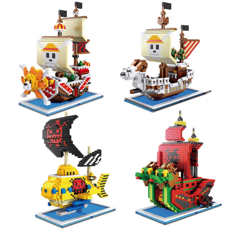 Mô hình lắp ráp tàu thuyền Thousand Sunny trong One Piece Fullbox 3D - DL KIDS
