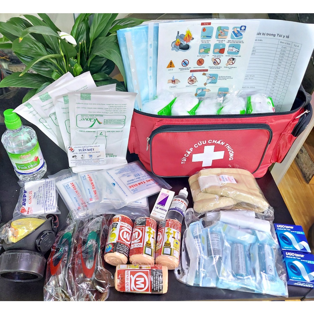 Túi sơ cấp cứu loại A,B,C - có nẹp gỗ