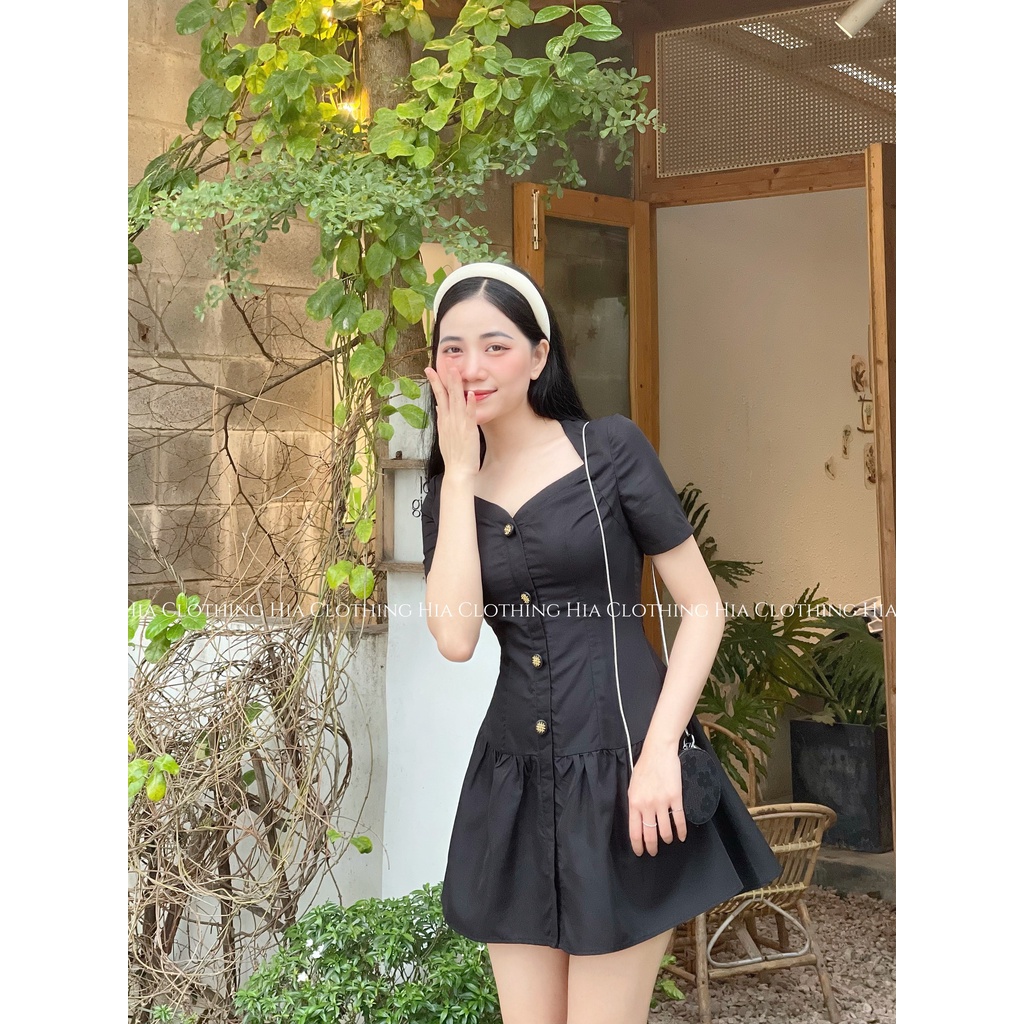 Váy Thiết Kế Cổ V 3 Màu HIA Clothing V839