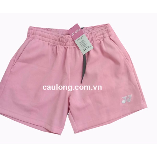 Quần Short Cầu Lông Nam Yonex Logo Hồng Phấn
