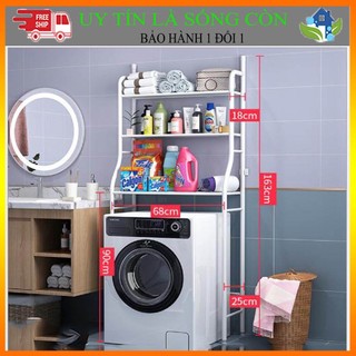 Kệ máy giặt Inox cao Cấp 3 tầng, Kệ Bồn Cầu 3 Tầng, Kệ Để Nhà Tắm Tiện Lợi Inox Cao cấp Mã KE16/17