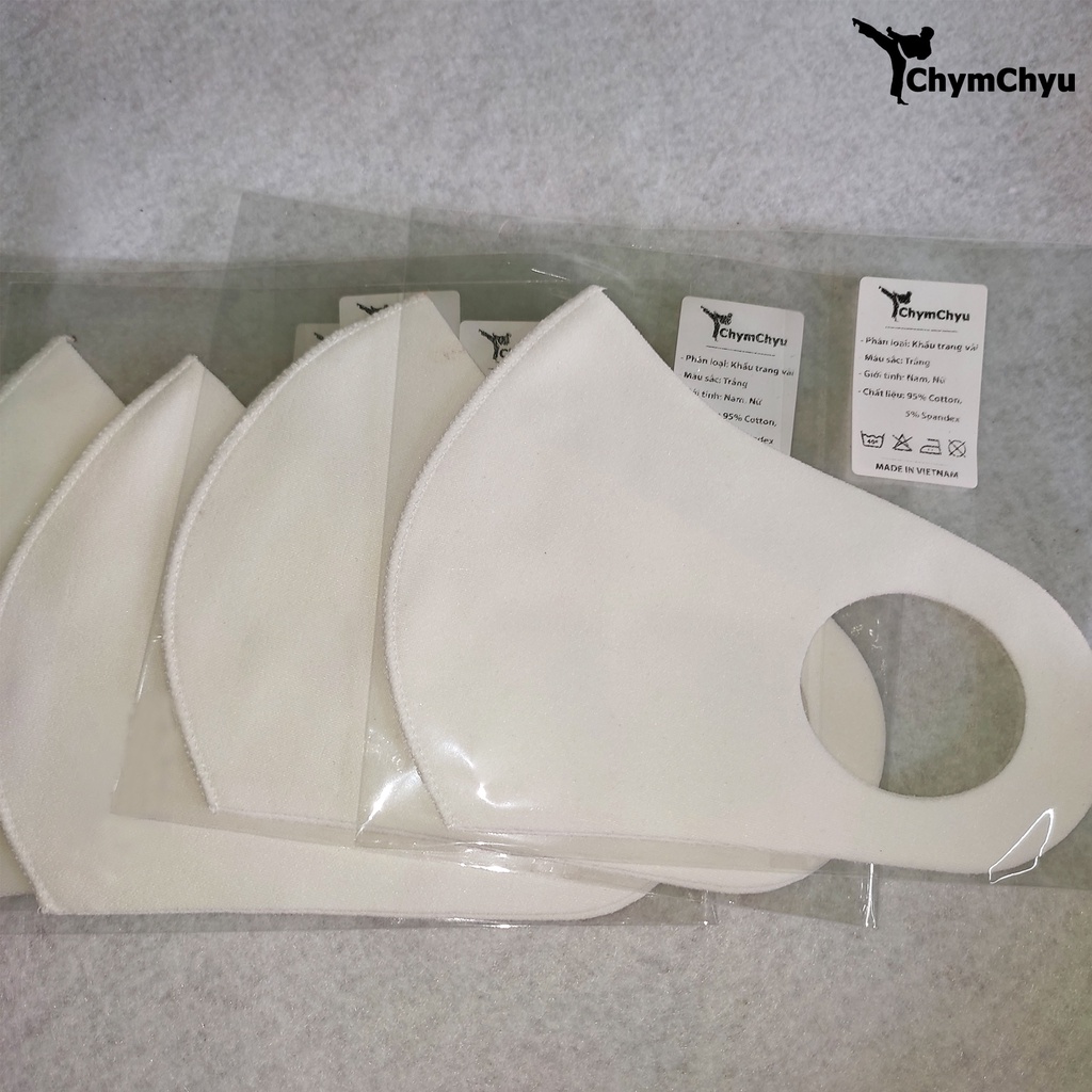 Khẩu Trang Vải Kháng Khuẩn, Kháng Nước Màu Đen ChymChyu