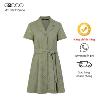Đầm Nữ G2000 (31233226-54/01) Màu Xanh/Trắng