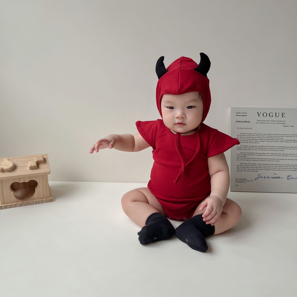 Áo Liền Quần Phong Cách Hàn Quốc Chủ Đề Halloween Mới Cho Bé
