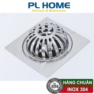 Phễu Thoát Sàn Có Cầu Chắn Rác Inox 304 Kích thước 15x15 cm - Inox Chu Lai