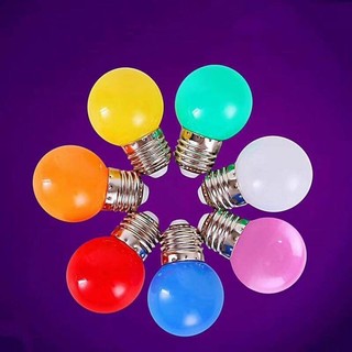Bóng đèn led 1w nhiều màu, bóng chanh led đui e27,chống nước ngoài trời,sân vườn