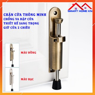 Chốt chặn giữ cửa chống va đập 2 chiều chân đạp thông minh chống gió lùa