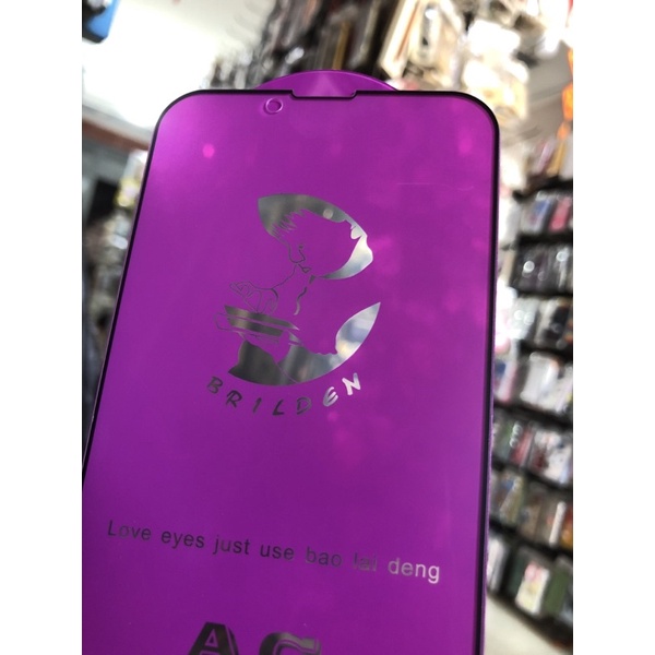 Kính Iphone 13/ 13 Pro/ 13 Pro Max/ 14/14Pro/ 14 Pro Max nhám chống vân tay loại 1