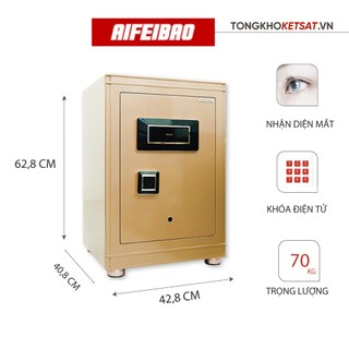 Két sắt thông minh Century Afb-HK-60-Br 70kg mở khóa thông minh bằng mắt