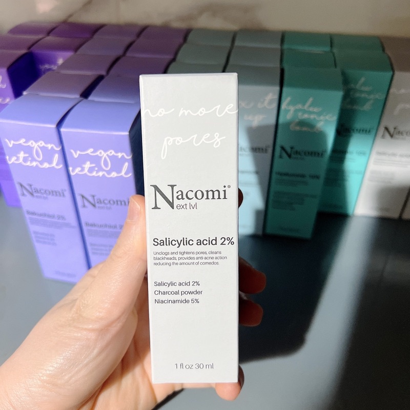 Serum Nacomi Salicylic Acid 2% tẩy da chết, kiểm soát dầu, ngăn ngừa mụn 30ml