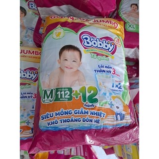 Bỉm quần Bobby Mega Jumbo  size M112+4/M112+8
