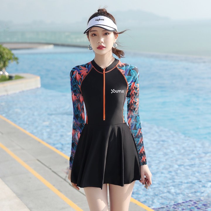 Đồ bơi bikini một mảnh kiểu váy cho nữ YYHC01 , có sẵn lót đùi và mút ngực