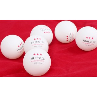 [1 quả]  bóng tập luyện tiêu chuẩn 3 sao Huieson (Banh bóng bàn Huieson lẻ 1 trái)