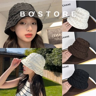 Mũ bucket vành nón cụp vải nhăn thời trang Unisex - Bơ Store