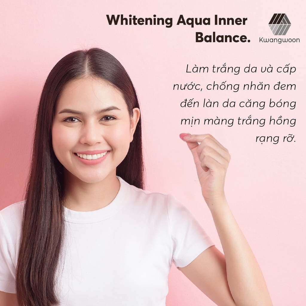 Viên uống cấp nước trắng da Whitening Aqua Inner Balance (Hộp Bạc)