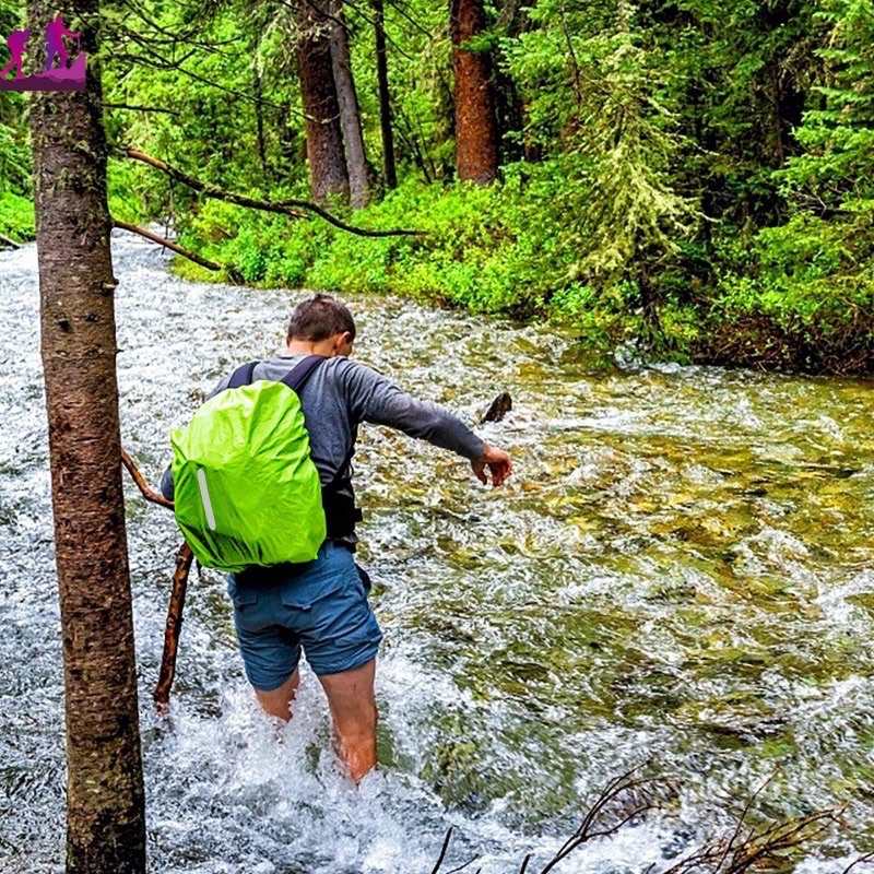 Bọc balo Có Phản Quang, trùm balo yên xe chống thấm nước nhiều size, đồ đi phượt, phụ kiện balo đi chơi du lịch gọn nhẹn