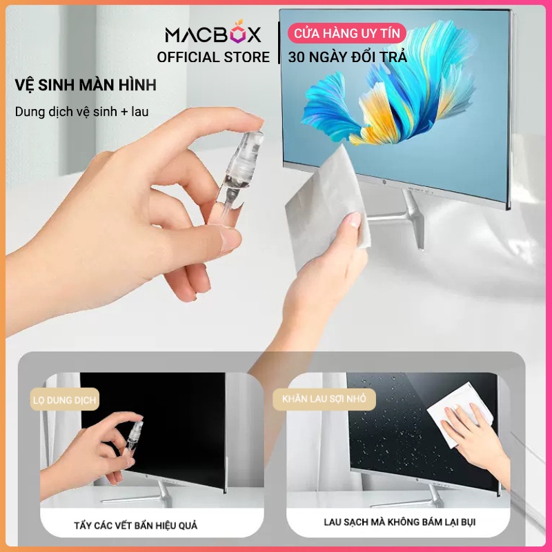 Bộ Dụng Cụ Vệ Sinh Laptop - Máy tính - Bàn Phím - Tai Nghe Airpod Đa Năng 7 in 1 Siêu Nhỏ Gọn Macbox