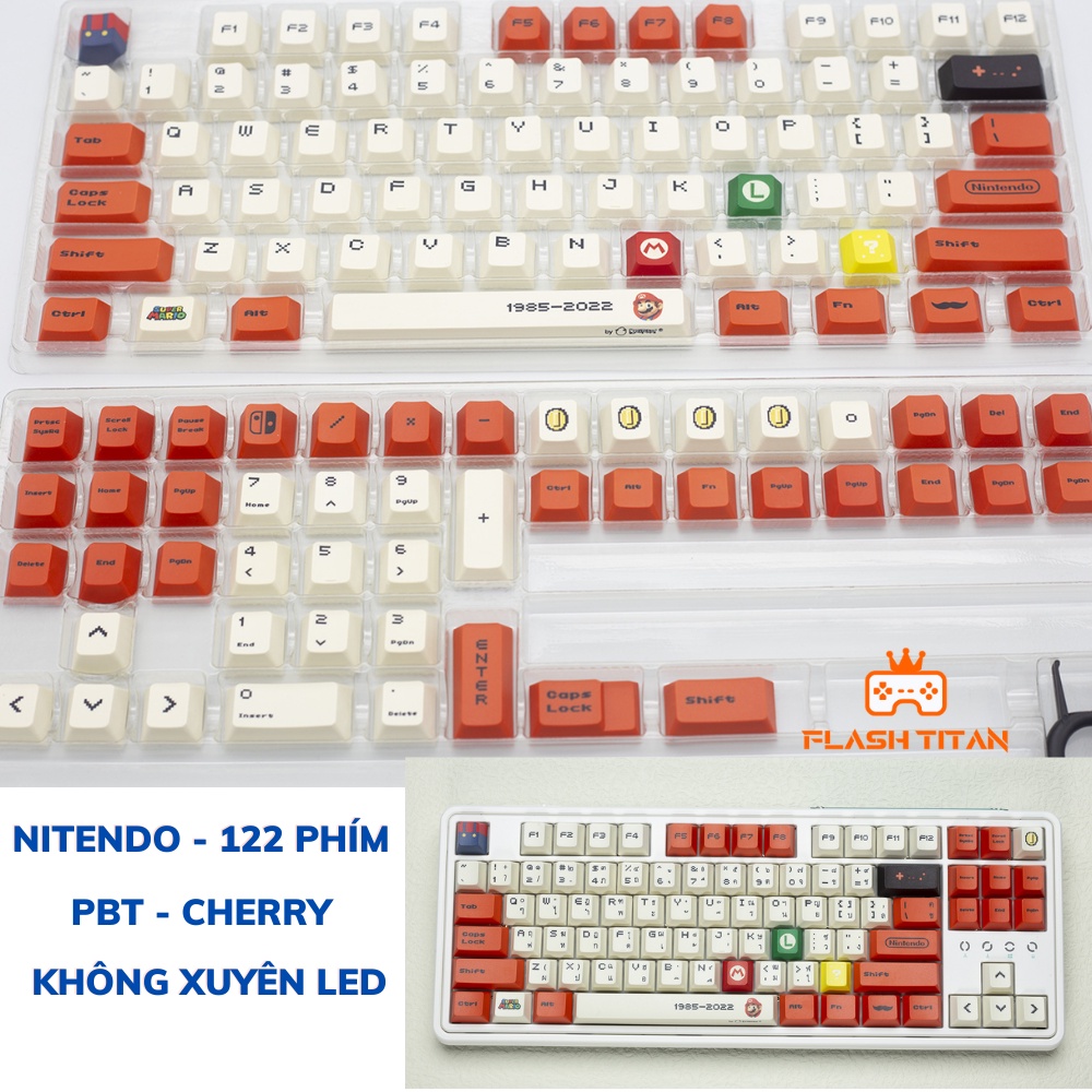 Keycap nhựa PBT cao cấp, nút phím lắp cho bàn phím cơ dùng để custom bàn phím cơ | BigBuy360 - bigbuy360.vn