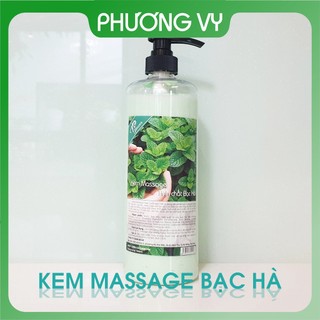 1000ml kem massage tinh chất bạc hà