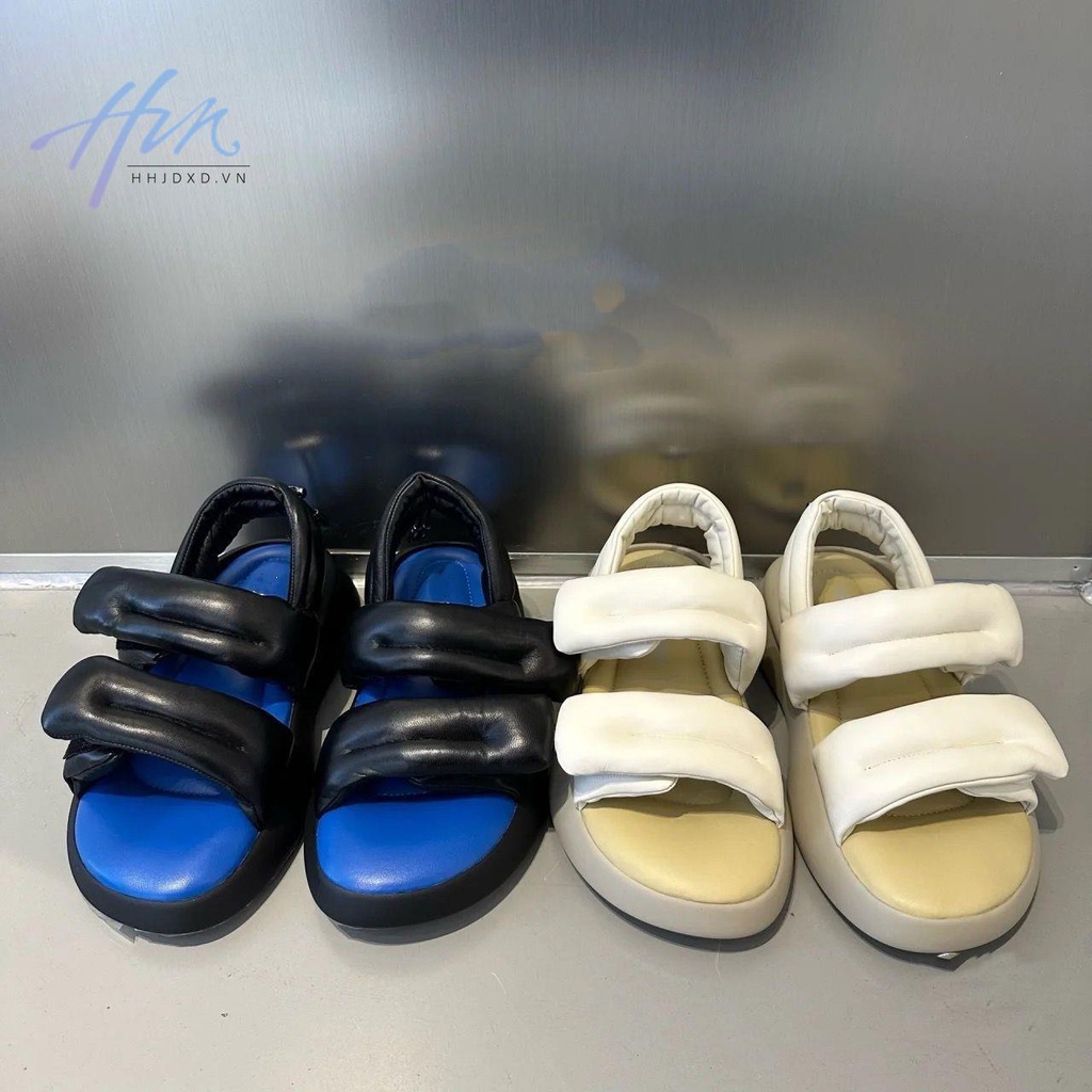 Giày Sandal Đế Dày Quai Dán Phong Cách Thời Trang Roman Mùa Hè 2023 Mới