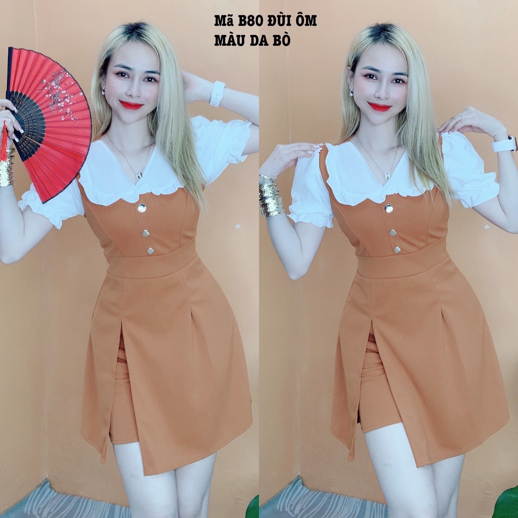 ĐẦM KÈM QUẦN ĐÙI PHỐI HAI MÀU-MẶC TÔN DÁNG.TAK09