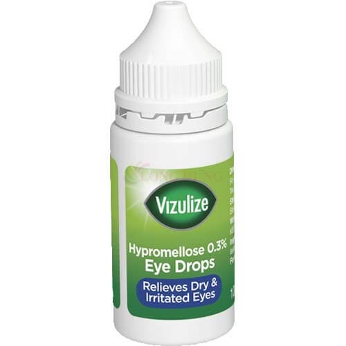 Nước mắt nhân tạo Vizulize Hypromellose làm dịu mắt tức thời, giảm cảm giác khô và kích ứng mắt do thời tiết, môi trường