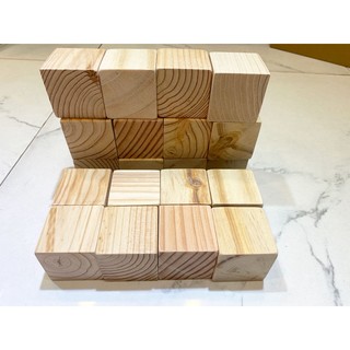 20 Khối gỗ vuông 5 cm đồ chơi xếp hình và làm đồ thủ công DIY, khối lập phương cube giáo cụ mầm non, cục gỗ vuông
